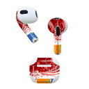 AirPods 第3世代 専用 デザインスキンシール airpods 3 用 エアポッド 3 用 第三世代(2021)対応 2枚入り 各2枚セット イヤホン カ...