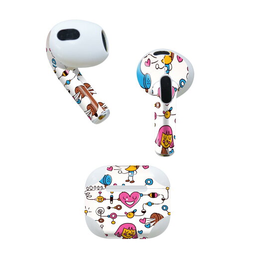 AirPods 第3世代 専用 デザインスキンシール airpods 3 用 エアポッド 3 用 第三世代(2021)対応 2枚入り 各2枚セット イヤホン カバー デコレーション アクセサリー デコシール 008101 イラスト 電話 ハート キャラクター AirPods 第3世代 専用 デザインスキンシール airpods 3 用 エアポッド 3 用 第三世代(2021)対応 2枚入り 各2枚セット イヤホン カバー デコレーション アクセサリー デコシール 008101 イラスト 電話 ハート キャラクター