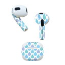 AirPods 第3世代 専用 デザインスキンシール airpods 3 用 エアポッド 3 用 第三世代(2021)対応 2枚入り 各2枚セット イヤホン カ...