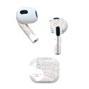 AirPods 第3世代 専用 デザインスキンシール airpods 3 用 エアポッド 3 用 第三世代(2021)対応 2枚入り 各2枚セット イヤホン カバー デコレーション アクセサリー デコシール 008352 2015 カレンダー シンプル