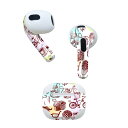 AirPods 第3世代 専用 デザインスキンシール airpods 3 用 エアポッド 3 用 第三世代(2021)対応 2枚入り 各2枚セット イヤホン カ...