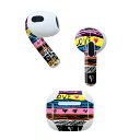 AirPods 第3世代 専用 デザインスキンシール airpods 3 用 エアポッド 3 用 第三世代(2021)対応 2枚入り 各2枚セット イヤホン カ...