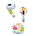AirPods 第3世代 専用 デザインスキンシール airpods 3 用 エアポッド 3 用 第三世代(2021)対応 2枚入り 各2枚セット イヤホン カバー デコレーション アクセサリー デコシール 008629 モンスター キャラクター イラスト