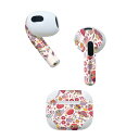 AirPods 第3世代 専用 デザインスキンシール airpods 3 用 エアポッド 3 用 第三世代(2021)対応 2枚入り 各2枚セット イヤホン カ...