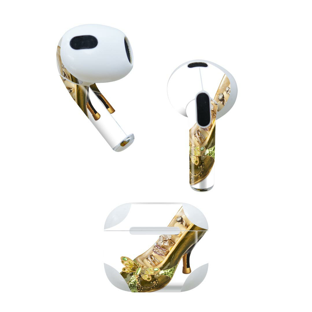 AirPods 第3世代 専用 デザインスキンシール airpods 3 用 エアポッド 3 用 第三世代（2021）対応 2枚入り 各2枚セット イヤホン カバ..