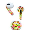 AirPods 第3世代 専用 デザインスキンシール airpods 3 用 エアポッド 3 用 第三世代(2021)対応 2枚入り 各2枚セット イヤホン カバー デコレーション アクセサリー デコシール 008913 写真 カラフル 飴 お菓子(2)