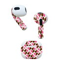 AirPods 第3世代 専用 デザインスキンシール airpods 3 用 エアポッド 3 用 第三世代(2021)対応 2枚入り 各2枚セット イヤホン カ...