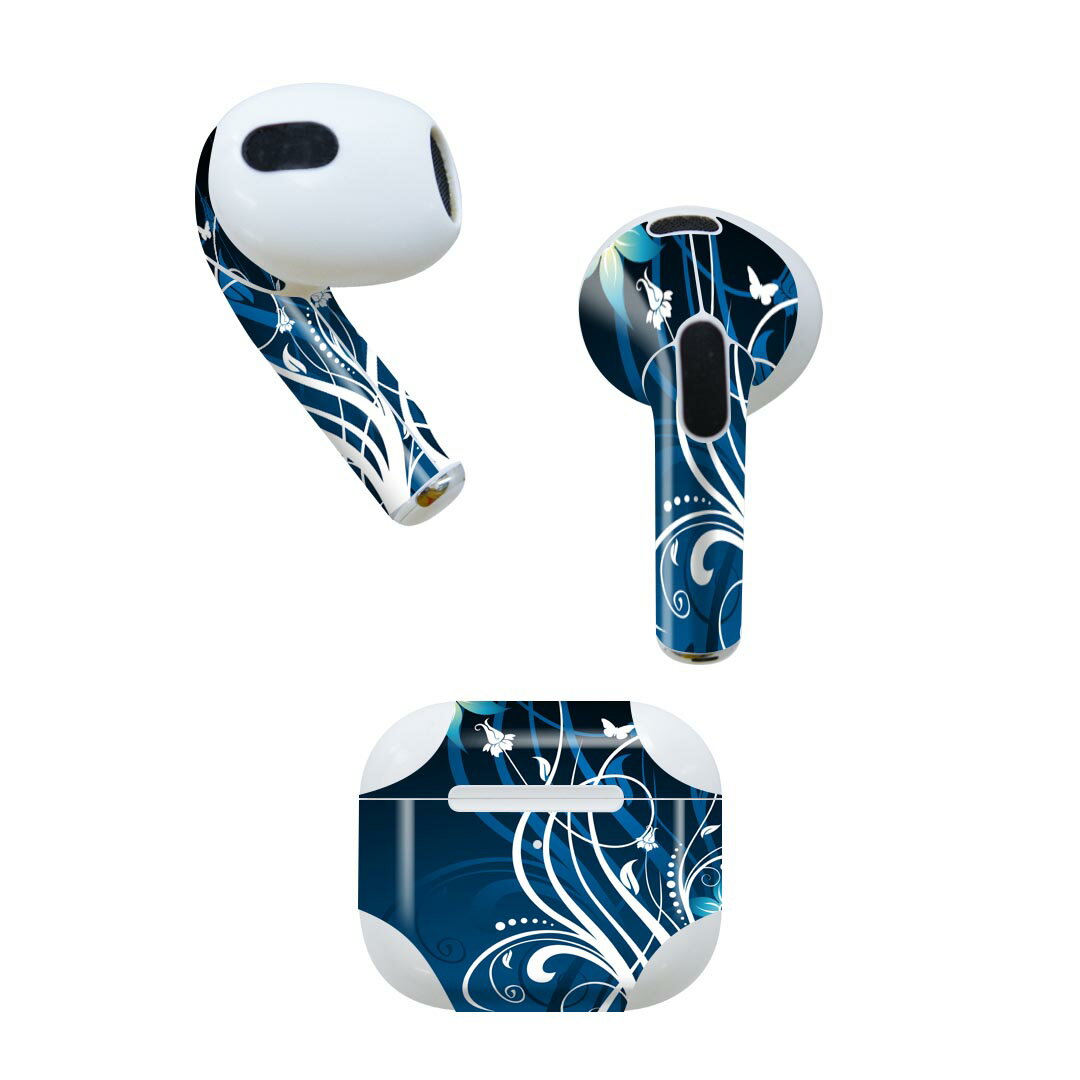AirPods 第3世代 専用 デザインスキンシール airpods 3 用 エアポッド 3 用 第三世代（2021）対応 2枚..