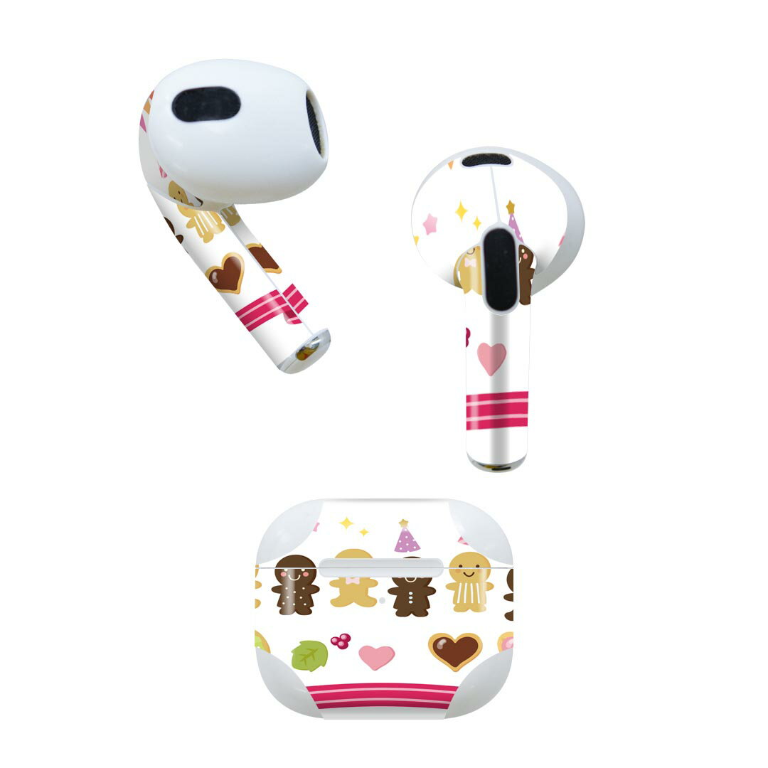 AirPods 第3世代 専用 デザインスキンシール airpods 3 用 エアポッド 3 用 第三世代（2021）対応 2枚入り 各2枚セット イヤホン カバー デコレーション アクセサリー デコシール 009253 キャラクター　カラフル　パーティー(2)