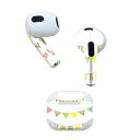 AirPods 第3世代 専用 デザインスキンシール airpods 3 用 エアポッド 3 用 第三世代(2021)対応 2枚入り 各2枚セット イヤホン カ...