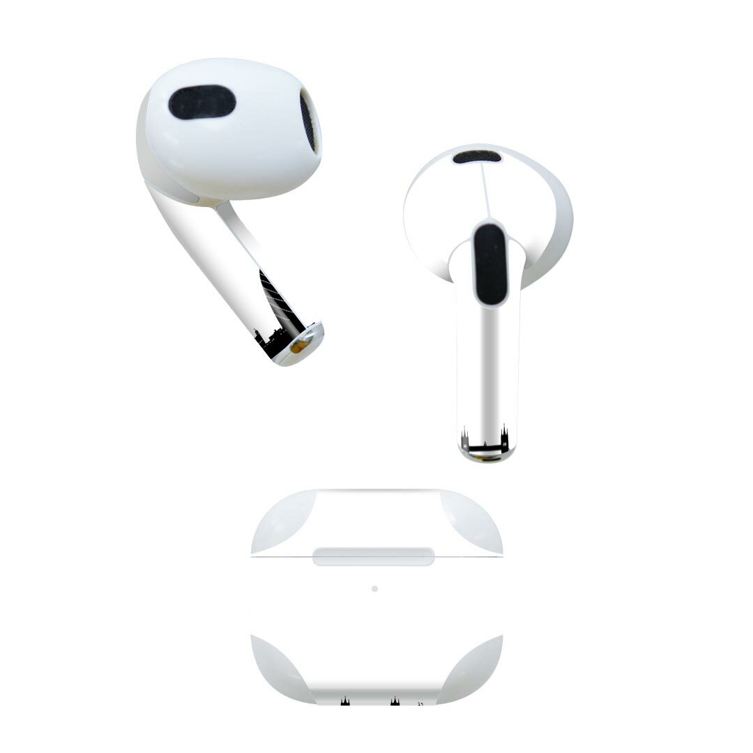 AirPods 第3世代 専用 デザインスキンシール airpods 3 用 エアポッド 3 用 第三世代（2021）対応 2枚..