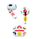 AirPods 第3世代 専用 デザインスキンシール airpods 3 用 エアポッド 3 用 第三世代(2021)対応 2枚入り 各2枚セット イヤホン カバー デコレーション アクセサリー デコシール 009448 サンタ クリスマス 星