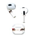 AirPods 第3世代 専用 デザインスキンシール airpods 3 用 エアポッド 3 用 第三世代(2021)対応 2枚入り 各2枚セット イヤホン カ...