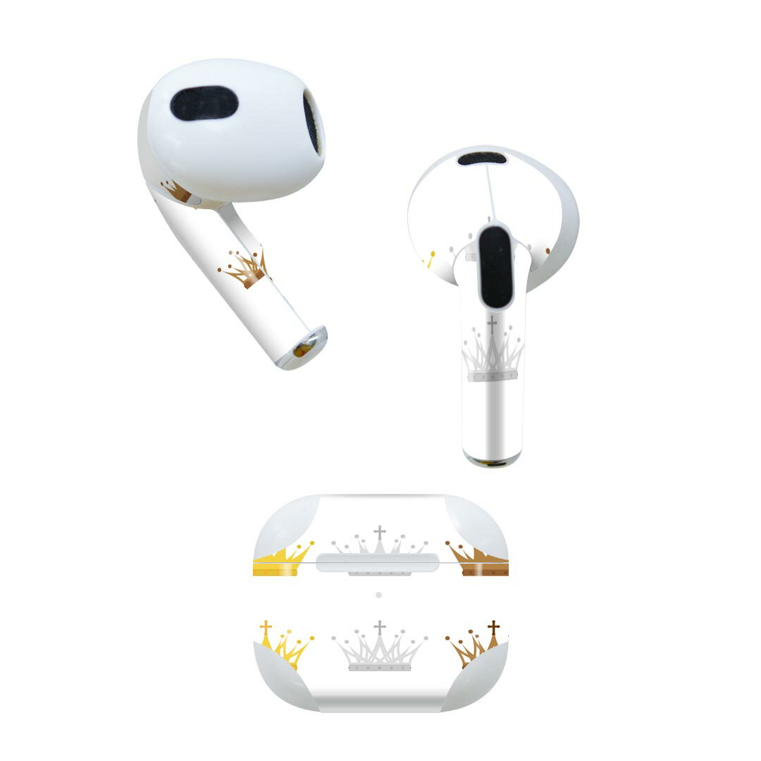 AirPods 第3世代 専用 デザインスキンシール airpods 3 用 エアポッド 3 用 第三世代（2021）対応 2枚..