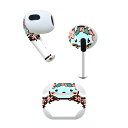 AirPods 第3世代 専用 デザインスキンシール airpods 3 用 エアポッド 3 用 第三世代(2021)対応 2枚入り 各2枚セット イヤホン カバー デコレーション アクセサリー デコシール 009880 動物 ネズミ