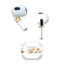 AirPods 第3世代 専用 デザインスキンシール airpods 3 用 エアポッド 3 用 第三世代(2021)対応 2枚入り 各2枚セット イヤホン カバー デコレーション アクセサリー デコシール 010010 クリスマス サンタ キャラクター