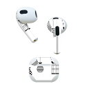 AirPods 第3世代 専用 デザインスキンシール airpods 3 用 エアポッド 3 用 第三世代(2021)対応 2枚入り 各2枚セット イヤホン カバー デコレーション アクセサリー デコシール 010021 動物 うさぎ 鳥 音楽