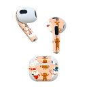 AirPods 第3世代 専用 デザインスキンシール airpods 3 用 エアポッド 3 用 第三世代(2021)対応 2枚入り 各2枚セット イヤホン カバー デコレーション アクセサリー デコシール 010061 クリスマス サンタ カラフル