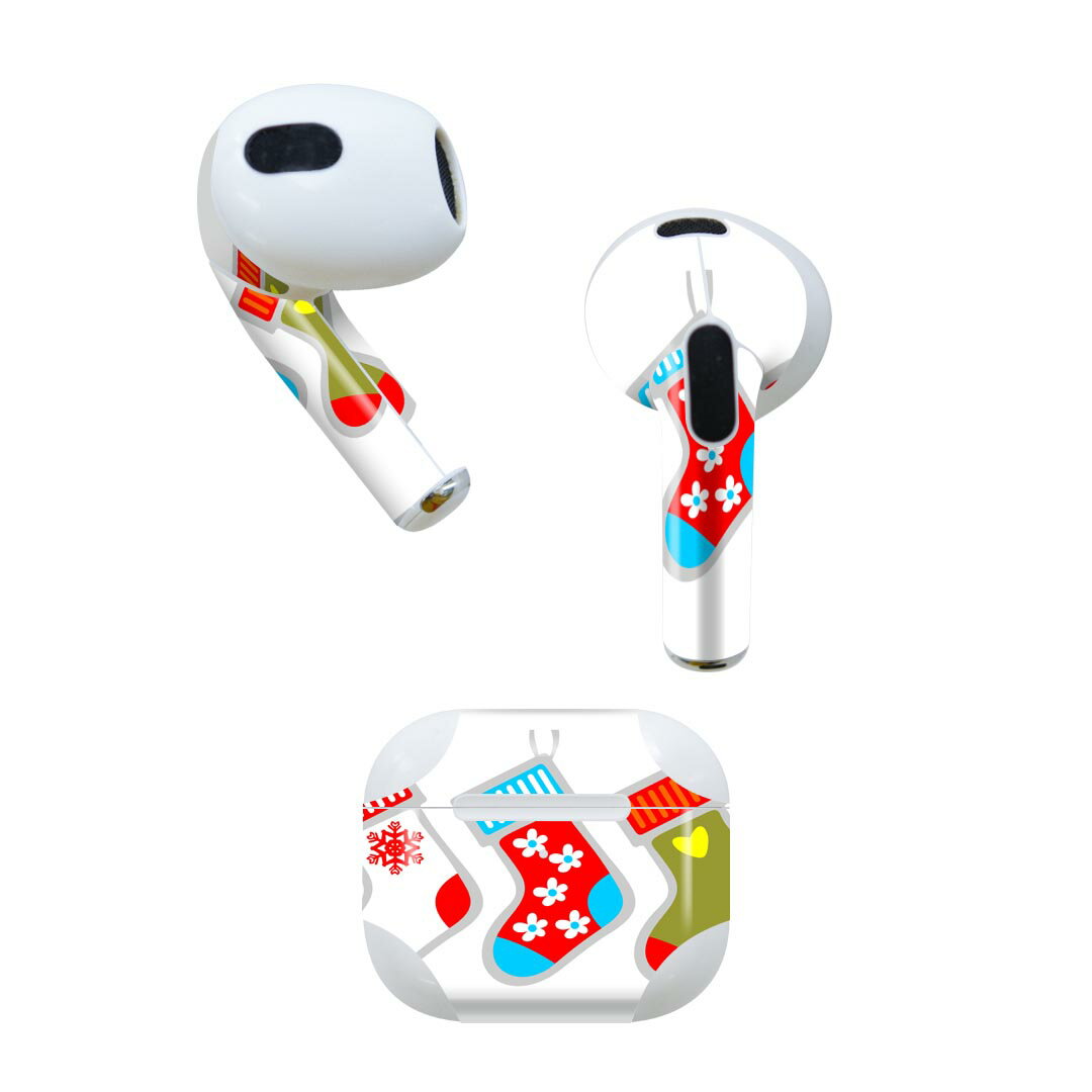 AirPods 第3世代 専用 デザインスキンシール airpods 3 用 エアポッド 3 用 第三世代(2021)対応 2枚入り 各2枚セット イヤホン カ...