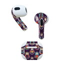 AirPods 第3世代 専用 デザインスキンシール airpods 3 用 エアポッド 3 用 第三世代(2021)対応 2枚入り 各2枚セット イヤホン カバー デコレーション アクセサリー デコシール 010090 人形 キャラクター カラフル(2)