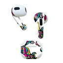 AirPods 第3世代 専用 デザインスキンシール airpods 3 用 エアポッド 3 用 第三世代(2021)対応 2枚入り 各2枚セット イヤホン カ...