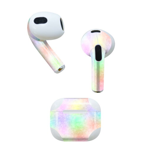 AirPods 第3世代 専用 デザインスキンシール airpods 3 用 エアポッド 3 用 第三世代(2021)対応 2枚入り 各2枚セット イヤホン カバー デコレーション アクセサリー デコシール 010244 カラフル 虹色 AirPods 第3世代 専用 デザインスキンシール airpods 3 用 エアポッド 3 用 第三世代(2021)対応 2枚入り 各2枚セット イヤホン カバー デコレーション アクセサリー デコシール 010244 カラフル 虹色