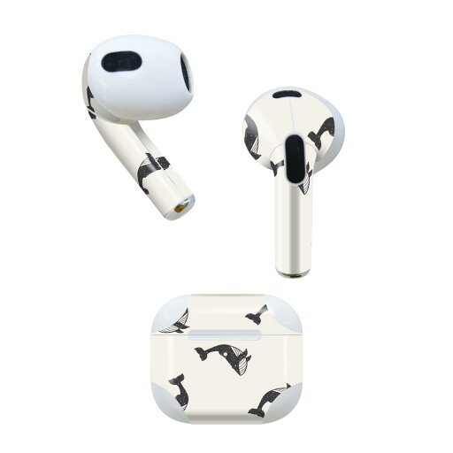 AirPods 第3世代 専用 デザインスキンシール airpods 3 用 エアポッド 3 用 第三世代(2021)対応 2枚入り 各2枚セット イヤホン カバー デコレーション アクセサリー デコシール 010712 くじら 海 生き物 AirPods 第3世代 専用 デザインスキンシール airpods 3 用 エアポッド 3 用 第三世代(2021)対応 2枚入り 各2枚セット イヤホン カバー デコレーション アクセサリー デコシール 010712 くじら 海 生き物