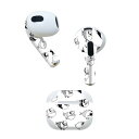 AirPods 第3世代 専用 デザインスキンシール airpods 3 用 エアポッド 3 用 第三世代(2021)対応 2枚入り 各2枚セット イヤホン カバー デコレーション アクセサリー デコシール 011142 魚 海 生き物(2)