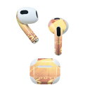 AirPods 第3世代 専用 デザインスキンシール airpods 3 用 エアポッド 3 用 第三世代(2021)対応 2枚入り 各2枚セット イヤホン カバー デコレーション アクセサリー デコシール 011320 写真 風景 道(2)
