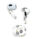 AirPods 第3世代 専用 デザインスキンシール airpods 3 用 エアポッド 3 用 第三世代(2021)対応 2枚入り 各2枚セット イヤホン カバー デコレーション アクセサリー デコシール 011382 パイナップル 果物 模様(2)