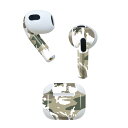 AirPods 第3世代 専用 デザインスキンシール airpods 3 用 エアポッド 3 用 第三世代(2021)対応 2枚入り 各2枚セット イヤホン カ...