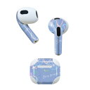 AirPods 第3世代 専用 デザインスキンシール airpods 3 用 エアポッド 3 用 第三世代(2021)対応 2枚入り 各2枚セット イヤホン カバー デコレーション アクセサリー デコシール 011863 かわいい 鳥 自転車