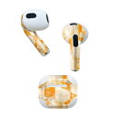 AirPods 第3世代 専用 デザインスキンシール airpods 3 用 エアポッド 3 用 第三世代(2021)対応 2枚入り 各2枚セット イヤホン カ...