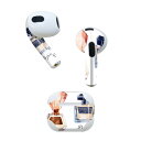 AirPods 第3世代 専用 デザインスキンシール airpods 3 用 エアポッド 3 用 第三世代(2021)対応 2枚入り 各2枚セット イヤホン カ...