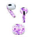 AirPods 第3世代 専用 デザインスキンシール airpods 3 用 エアポッド 3 用 第三世代(2021)対応 2枚入り 各2枚セット イヤホン カ...