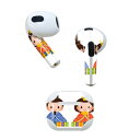 AirPods 第3世代 専用 デザインスキンシール airpods 3 用 エアポッド 3 用 第三世代(2021)対応 2枚入り 各2枚セット イヤホン カバー デコレーション アクセサリー デコシール 012845 ひな祭り 和 節句