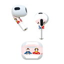 AirPods 第3世代 専用 デザインスキンシール airpods 3 用 エアポッド 3 用 第三世代(2021)対応 2枚入り 各2枚セット イヤホン カバー デコレーション アクセサリー デコシール 012856 ひな祭り 和 節句