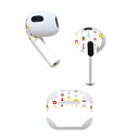 AirPods 第3世代 専用 デザインスキンシール airpods 3 用 エアポッド 3 用 第三世代(2021)対応 2枚入り 各2枚セット イヤホン カバー デコレーション アクセサリー デコシール 012860 ひな祭り 和 節句