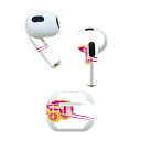 AirPods 第3世代 専用 デザインスキンシール airpods 3 用 エアポッド 3 用 第三世代(2021)対応 2枚入り 各2枚セット イヤホン カバー デコレーション アクセサリー デコシール 012861 ひな祭り 和 節句