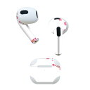 AirPods 第3世代 専用 デザインスキンシール airpods 3 用 エアポッド 3 用 第三世代(2021)対応 2枚入り 各2枚セット イヤホン カバー デコレーション アクセサリー デコシール 012864 ひな祭り 桃の花 節句