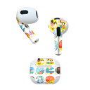 AirPods 第3世代 専用 デザインスキンシール airpods 3 用 エアポッド 3 用 第三世代(2021)対応 2枚入り 各2枚セット イヤホン カバー デコレーション アクセサリー デコシール 012881 カレンダー イベント