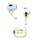 AirPods 第3世代 専用 デザインスキンシール airpods 3 用 エアポッド 3 用 第三世代(2021)対応 2枚入り 各2枚セット イヤホン カ...
