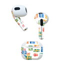 AirPods 第3世代 専用 デザインスキンシール airpods 3 用 エアポッド 3 用 第三世代(2021)対応 2枚入り 各2枚セット イヤホン カ...