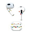 AirPods 第3世代 専用 デザインスキンシール airpods 3 用 エアポッド 3 用 第三世代(2021)対応 2枚入り 各2枚セット イヤホン カ...