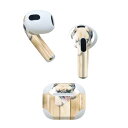 AirPods 第3世代 専用 デザインスキンシール airpods 3 用 エアポッド 3 用 第三世代(2021)対応 2枚入り 各2枚セット イヤホン カバー デコレーション アクセサリー デコシール 013529 犬 パグ ハート(2)