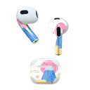 AirPods 第3世代 専用 デザインスキンシール airpods 3 用 エアポッド 3 用 第三世代(2021)対応 2枚入り 各2枚セット イヤホン カバー デコレーション アクセサリー デコシール 013560 富士山 お正月 イラスト