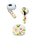 AirPods 第3世代 専用 デザインスキンシール airpods 3 用 エアポッド 3 用 第三世代(2021)対応 2枚入り 各2枚セット イヤホン カバー デコレーション アクセサリー デコシール 013615 クリスマス サンタ トナカイ