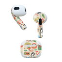AirPods 第3世代 専用 デザインスキンシール airpods 3 用 エアポッド 3 用 第三世代(2021)対応 2枚入り 各2枚セット イヤホン カバー デコレーション アクセサリー デコシール 013625 お正月 門松 謹賀新年
