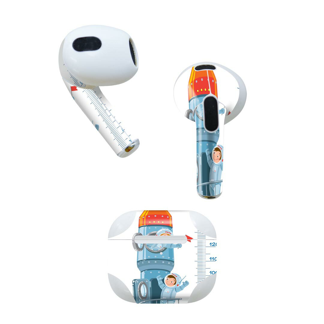 AirPods 第3世代 専用 デザインスキンシール airpods 3 用 エアポッド 3 用 第三世代（2021）対応 2枚..