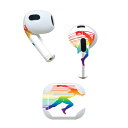 AirPods 第3世代 専用 デザインスキンシール airpods 3 用 エアポッド 3 用 第三世代(2021)対応 2枚入り 各2枚セット イヤホン カ...